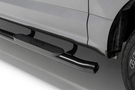 Aries 4-inch oval side bars S225008 black steel for 2002–2008 Dodge Ram 1500, durable nerf bars for rugged side protection.