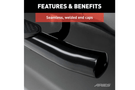 Aries 4-inch oval side bars S225008 black steel for 2002–2008 Dodge Ram 1500, durable nerf bars for rugged side protection.