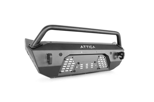 Aftermarket front bumper ATTSL01A104-1A-BX Attica 4x4 Terra Series fortifies 2019-2021 Chevy Silverado 1500 builds