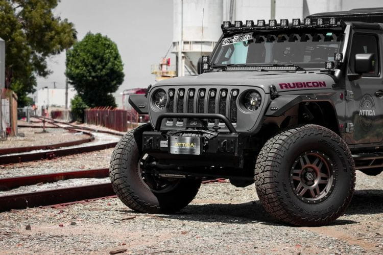 Attica 4x4 Apex Series heavy duty front bumper ATTJL01A108-BX for 2020–2026 Jeep Gladiator JT with a rugged design