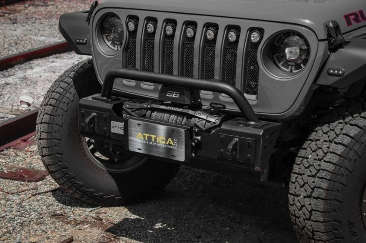 Attica 4x4 Apex Series heavy duty front bumper ATTJL01A108-BX for 2020–2026 Jeep Gladiator JT with a rugged design