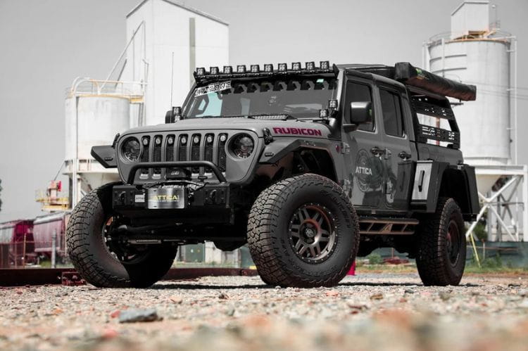 Attica 4x4 Apex Series heavy duty front bumper ATTJL01A108-BX for 2020–2026 Jeep Gladiator JT with a rugged design