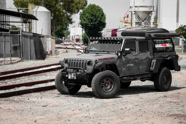 Attica 4x4 Apex Series heavy duty front bumper ATTJL01A108-BX for 2020–2026 Jeep Gladiator JT with a rugged design