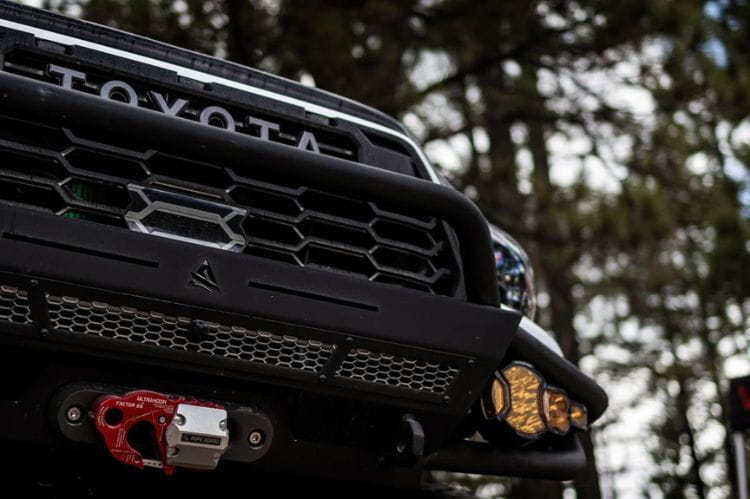 Attica 4x4 Apex Series hybrid front bumper ATTTA01A102-BX for 2016–2023 Toyota Tacoma with a bold off-road design