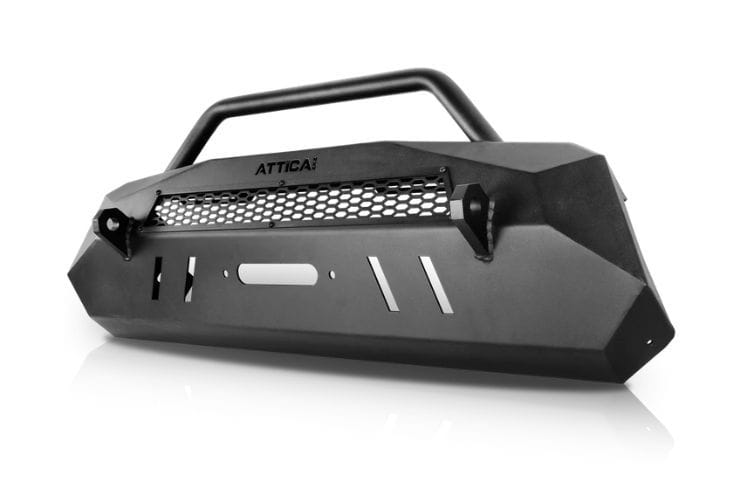 Attica 4x4 Apex Series steel front bumper ATTTA01A101-BX for 2016–2023 Toyota Tacoma with heavy-duty off-road styling