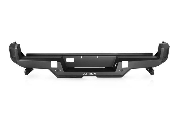 Attica 4x4 Apex Series steel rear bumper ATTTA04B103-BX for 2024–2026 Toyota Tacoma with a bold, custom-ready design