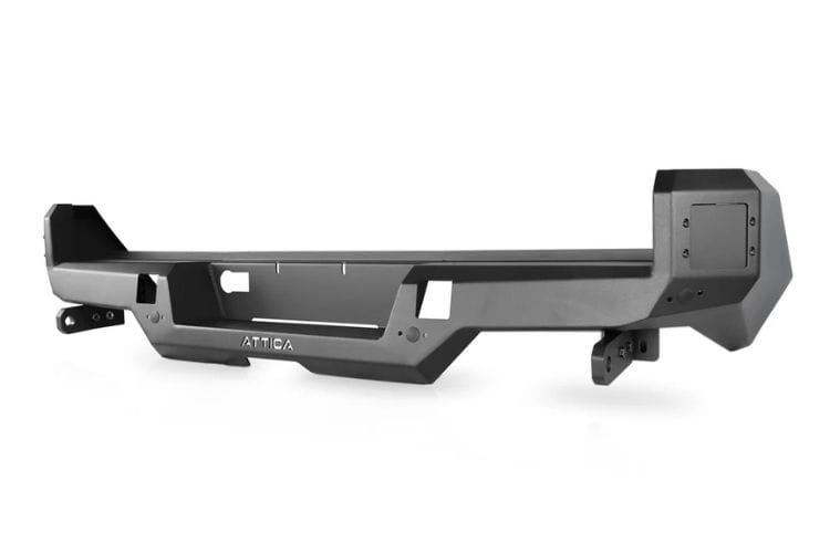 Attica 4x4 Apex Series steel rear bumper ATTTA04B103-BX for 2024–2026 Toyota Tacoma with a bold, custom-ready design