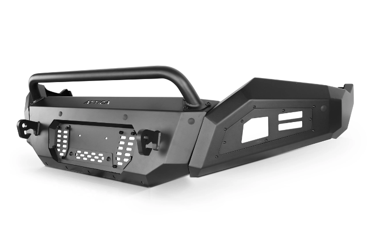 The Attica 4x4 Terra Series heavy duty front bumper ATTRM01A105-BX offers rugged front-end protection for 2013-2018 Ram 1500 trucks