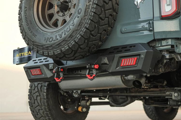 Attica 4x4 Terra Series rear bumper ATTFB01B102-BX for 2021–2025 Ford Bronco with rugged styling for custom SUV builds