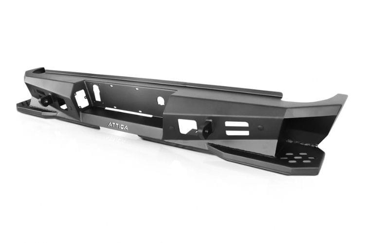 Attica 4x4 Terra Series rear bumper ATTSL04B103-BX for 2007–2018 Chevy Silverado 1500 with aftermarket steel construction