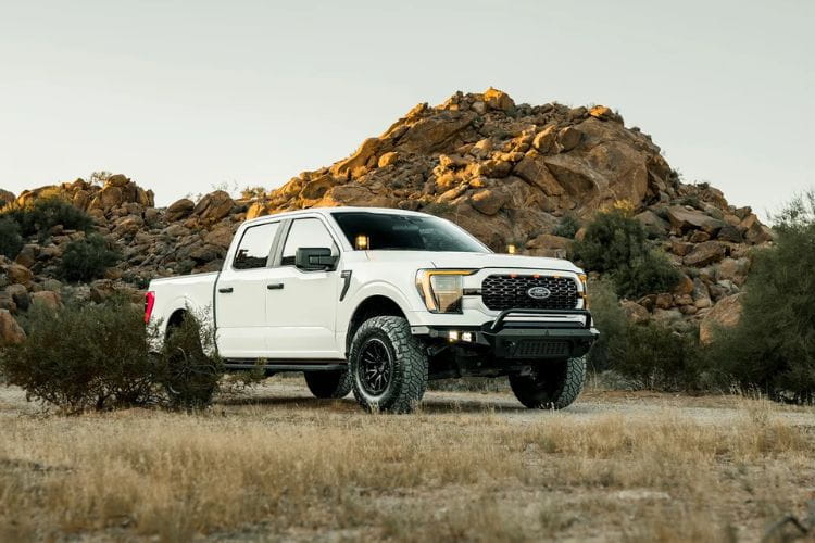 Attica 4x4 Terra Series front bumper for 2021-2023 Ford F150 ATTF103A101-BX provides rugged trail protection and aggressive style