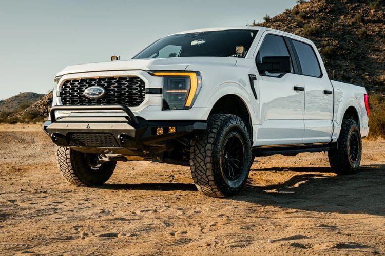 Attica 4x4 Terra Series front bumper for 2021-2023 Ford F150 ATTF103A101-BX provides rugged trail protection and aggressive style