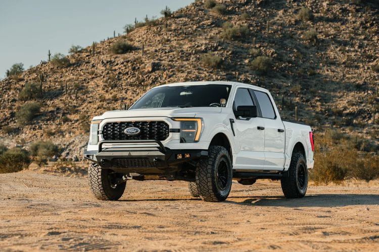Attica 4x4 Terra Series front bumper for 2021-2023 Ford F150 ATTF103A101-BX provides rugged trail protection and aggressive style