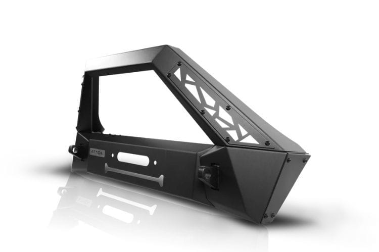 Attica 4x4 Terra Series custom front bumper ATTJL01A106-BX for 2018–2026 Jeep Wrangler JL with rugged steel construction