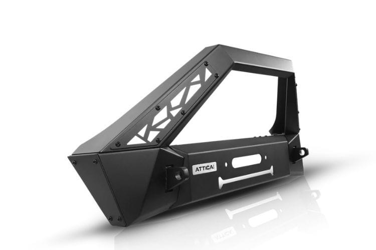 Attica 4x4 Terra Series custom front bumper ATTJL01A106-BX for 2018–2026 Jeep Wrangler JL with rugged steel construction