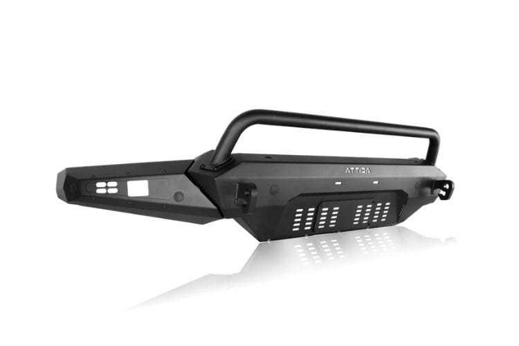 Attica 4x4 terra series front bumper ATTRM03A103-BX adds heavy-duty steel protection to 2019-2024 Ram 1500 trucks