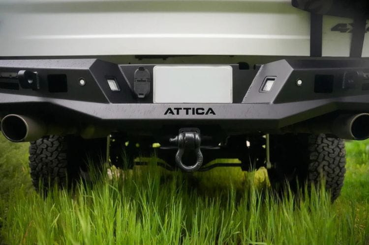 Attica 4x4 Terra Series heavy duty rear bumper ATTRM01B107-BX for 2009–2018 Ram 1500 with rugged truck-focused construction