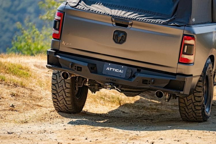 Attica 4x4 Terra Series offroad rear bumper ATTRM03B103-BX for 2019–2024 Ram 1500 with rugged truck-ready styling