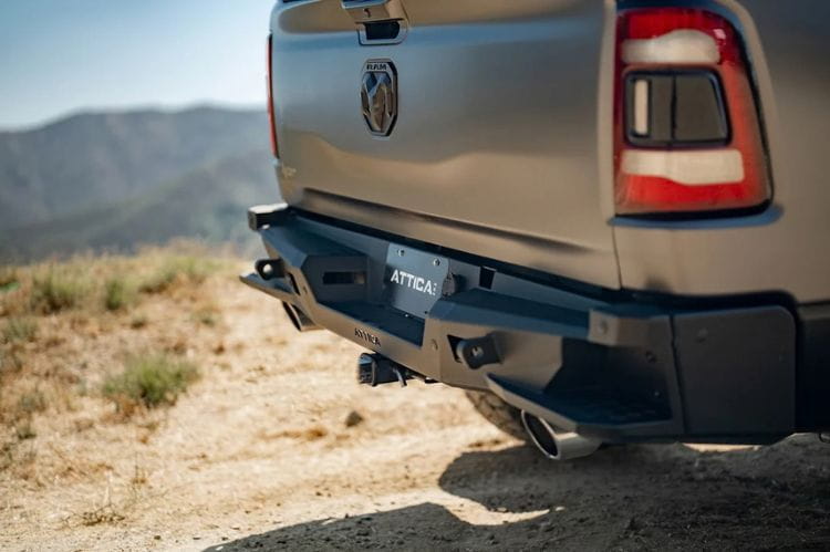 Attica 4x4 Terra Series offroad rear bumper ATTRM03B103-BX for 2019–2024 Ram 1500 with rugged truck-ready styling