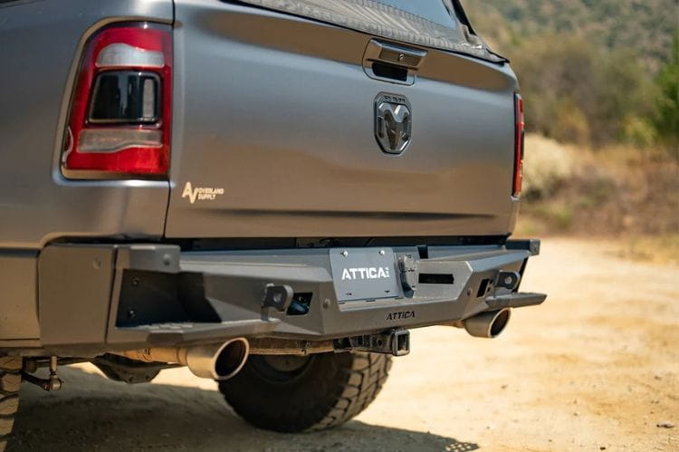 Attica 4x4 Terra Series offroad rear bumper ATTRM03B103-BX for 2019–2024 Ram 1500 with rugged truck-ready styling