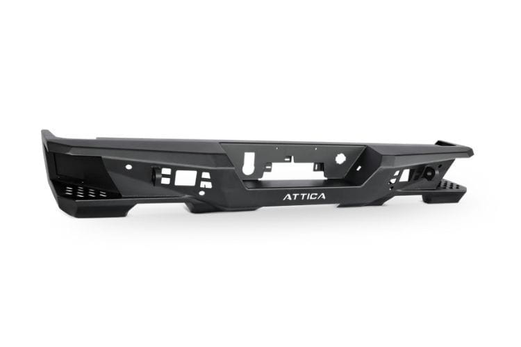 Attica 4x4 Terra Series rear bumper ATTSL01B103-BX for 2019–2026 Chevy Silverado 1500 with steel construction and rugged styling