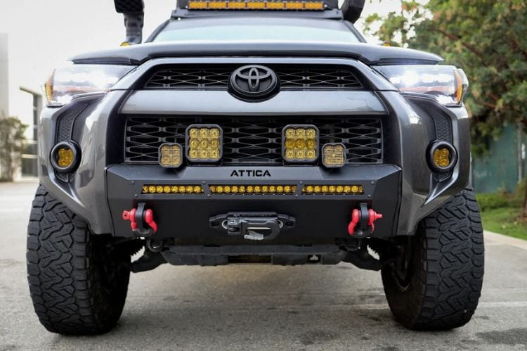 Attica 4x4 Terra Series Stealth front bumper ATTTR01A101-BX for 2014–2024 Toyota 4Runner with a rugged, streamlined design