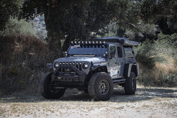 Attica 4x4 Terra Series steel front bumper ATTJL01A106-BX for 2020–2026 Jeep Gladiator JT with rugged styling and winch-ready design