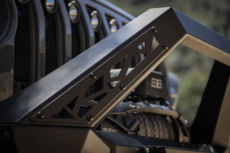 Attica 4x4 Terra Series steel front bumper ATTJL01A106-BX for 2020–2026 Jeep Gladiator JT with rugged styling and winch-ready design