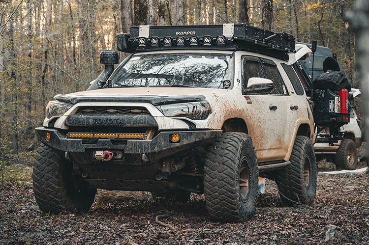 Backwoods BWT4R5-103XXBBB Toyota 4Runner 5th Gen 2010-2024 Hi-Lite Overland Front Bumper No Bull Bar