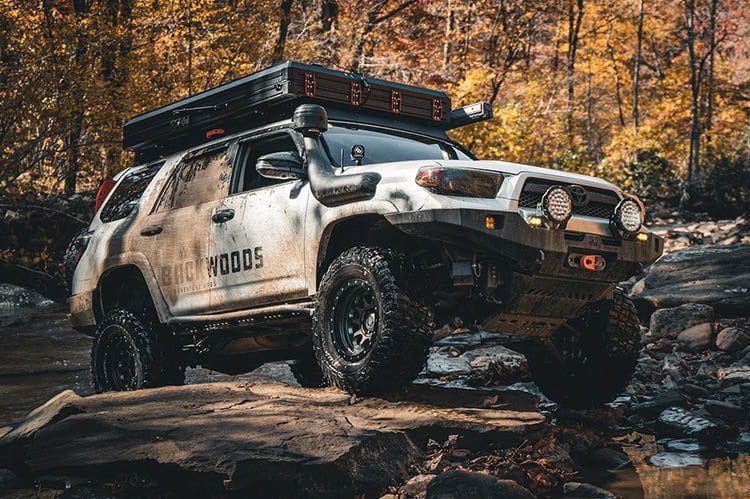 Backwoods BWT4R5-103XXBBB Toyota 4Runner 5th Gen 2010-2024 Hi-Lite Overland Front Bumper No Bull Bar