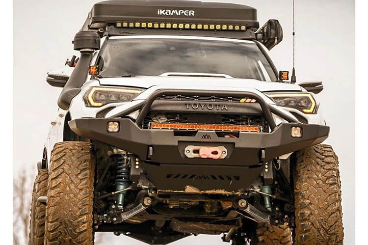 Backwoods BWT4R5-9640 Toyota 4Runner 5th Gen 2010-2024 Hi-Lite Overland Front Bumper