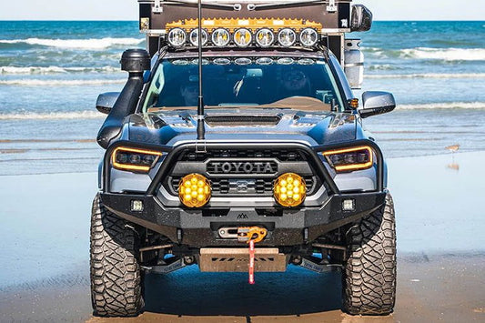 Backwoods BWTY3T-103FGBBB Toyota Tacoma 3rd Gen 2016-2023 Hi-Lite Overland Front Bumper Bull Bar
