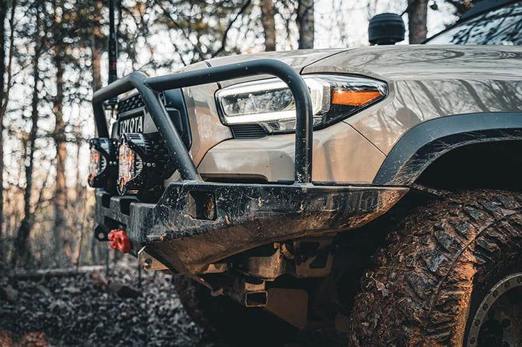 Backwoods BWTY3T-103FGBBB Toyota Tacoma 3rd Gen 2016-2023 Hi-Lite Overland Front Bumper Bull Bar