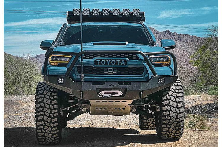 Backwoods BWTY3T-103FGBBB Toyota Tacoma 3rd Gen 2016-2023 Hi-Lite Overland Front Bumper Bull Bar
