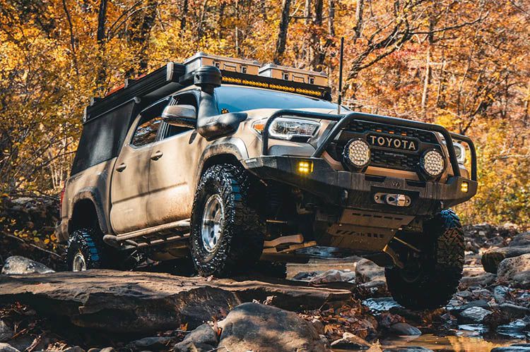 Backwoods BWTY3T-103FGBBB Toyota Tacoma 3rd Gen 2016-2023 Hi-Lite Overland Front Bumper Bull Bar