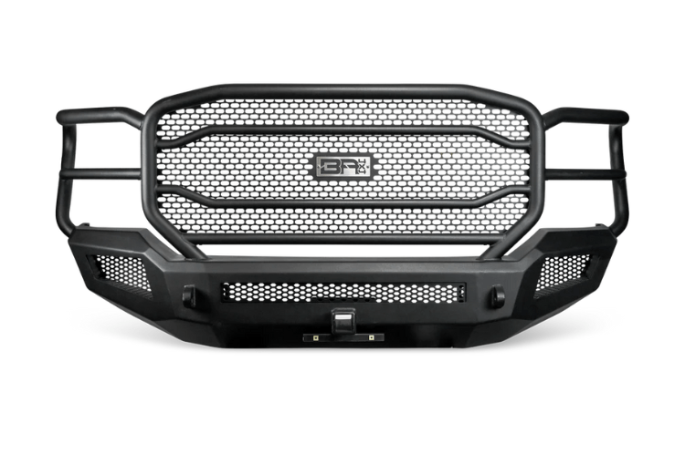 Body Armor Ambush XT front bumper FD-20338 installed on 2011–2016 Ford F250 F350 Super Duty truck