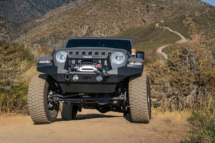 Body Armor JL-19534 Jeep Wrangler JK 2007-2024 Front Bumper Winch Ready Full Width