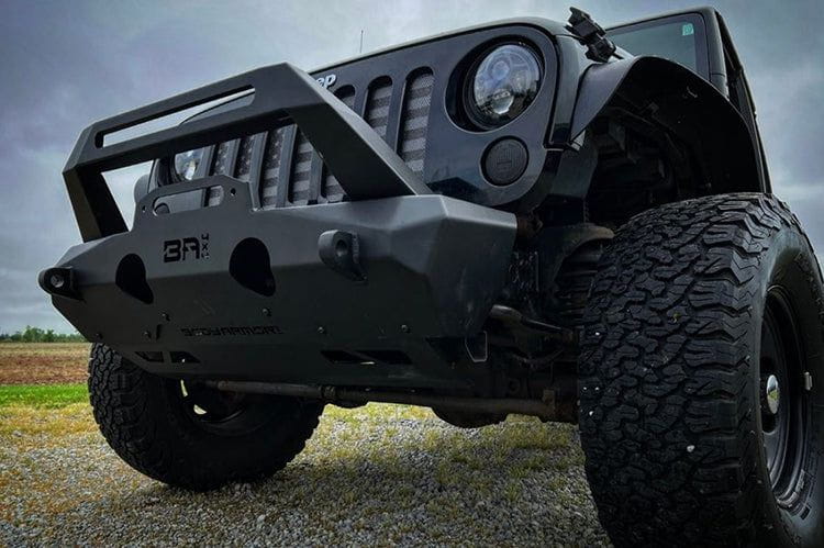 Body Armor JP-19535 Jeep Wrangler JK 2007-2024 Orion Stubby Front Bumper