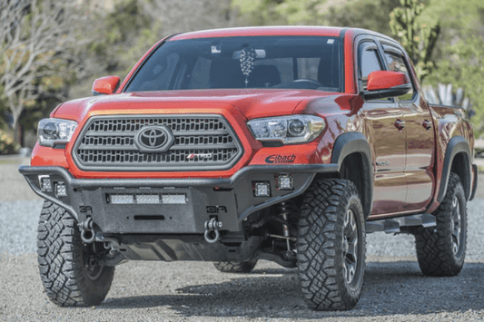 Body Armor TC-19337 Toyota Tacoma 2016-2023 Desert Series Front Bumper Winch Ready