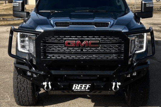 Bodyguard A2 Extreme front bumper CEG20B for 2020-2023 GMC Sierra 2500/3500 heavy duty off road front bumper.