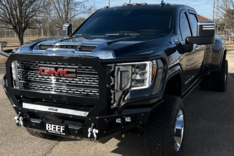 Bodyguard A2 Extreme front bumper CEG20B for 2020-2023 GMC Sierra 2500/3500 heavy duty off road front bumper.