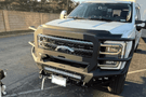 Front view of a Bodyguard A2 Extreme winch-ready front bumper for 2023-2026 Ford F250/F350 Superduty