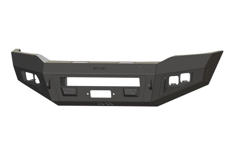 Bodyguard A2 aftermarket front bumper CAR19BYBNN for 2019-2026 Ram 2500/3500 bare metal parking sensor cutouts off road bumper