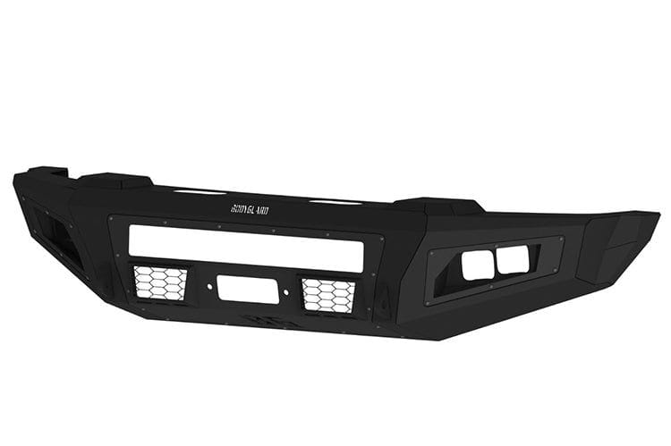 Bodyguard CAF23DNBNN heavy duty front bumper for 2023–2025 Ford F450/F550, featuring winch-ready design and off-road protection from Bodyguard Bumpers