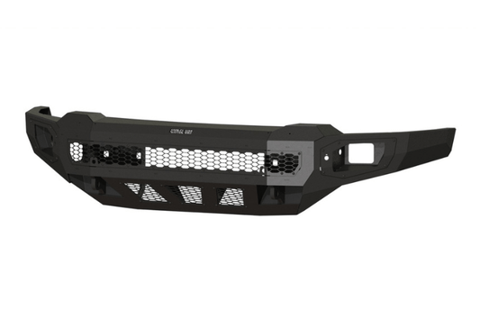 Custom made texture black front bumper with parking sensor cutouts for 2024–2026 Chevy Silverado 2500/3500