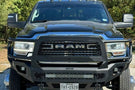 Bodyguard Freedom Extreme aftermarket front bumper NER19BNTMH for 2019–2026 Ram 2500/3500, textured black with camera harness