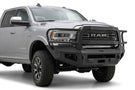 Bodyguard A2 Extreme front bumper CER19BNBMH for 2019–2026 Ram 2500/3500, bare metal, no sensor cutouts, includes camera harness