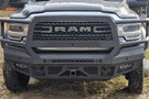 Bodyguard FT Extreme front bumper JER19DYGMH for 2019-2026 Ram 4500/5500 gloss black with camera relocation harness