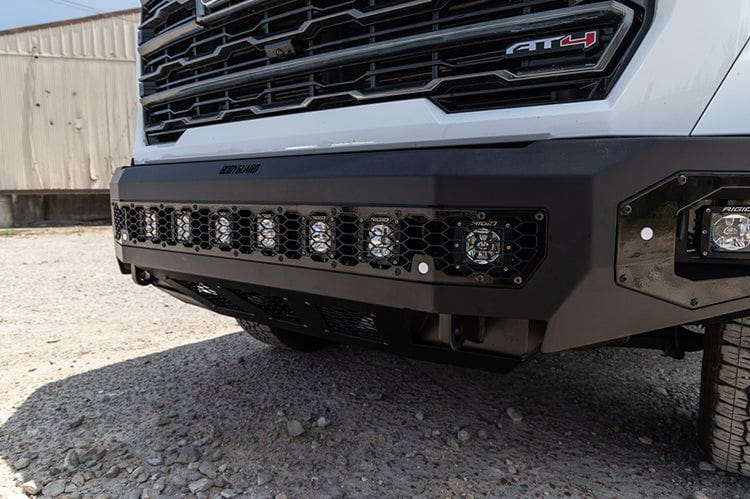 Bodyguard NAG24BNBNN Freedom Series Base Front Bumper for 2024–2025 GMC Sierra HD, a heavy-duty off-road front bumper upgrade from Bodyguard bumpers