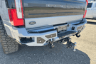 Bodyguard steel rear bumper truck back bumper for Ford Super Duty F450 with parking sensor cutouts